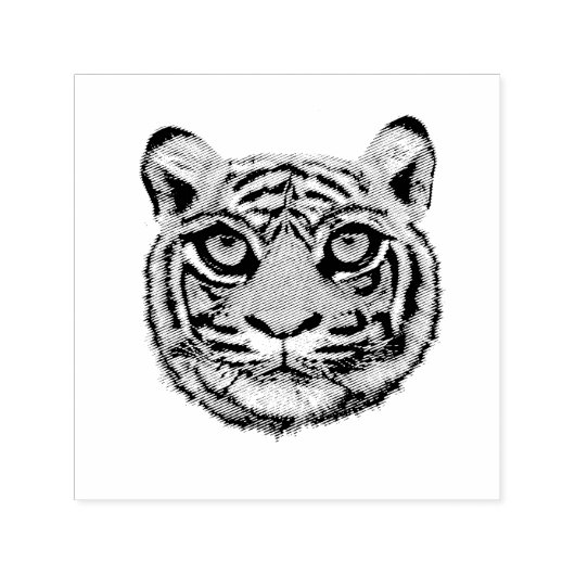 Tampon Auto-encreur Visage Wildcat Young Tiger (Design)