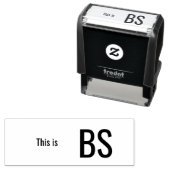 Tampon Auto-encreur Voici BS (En situation)