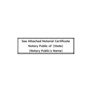Tampon Auto-encreur Voir Certificat notarial joint