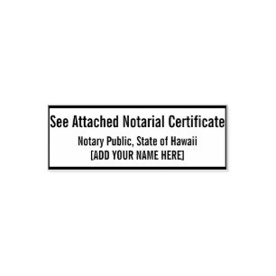 Tampon Auto-encreur Voir le certificat notarial ci-joint [Avec votre n