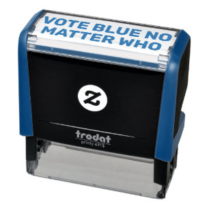 Tampon Auto-encreur Vote Bleu Peu Importe Qui Personnalise Le Texte