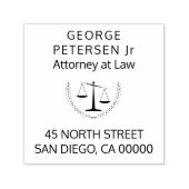 Tampon Auto-encreur Votre logo | barèmes de justice avocat bureau juri (Design)