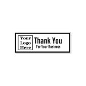 Tampon Auto-encreur Votre logo ici | Merci Pour Votre Entreprise (Design)