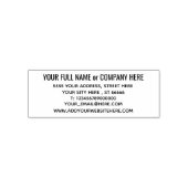 Tampon Auto-encreur Votre nom Information d'adresse professionnelle Ti (Design)