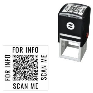 Tampon Auto-encreur Votre propre design personnalisé QR Code auto-écri