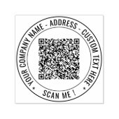 Tampon Auto-encreur Votre QR Code Scan Info (Infos d'analyse de code Q (Design)