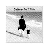 Tampon Auto-encreur Votre timbre auto-encastré photo avec texte person (Design)