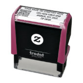 Tampon Auto-encreur Votre timbre de code QR nom adresse entreprise (Produit)