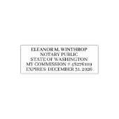 Tampon Auto-encreur Washington Notary Public  (Design)