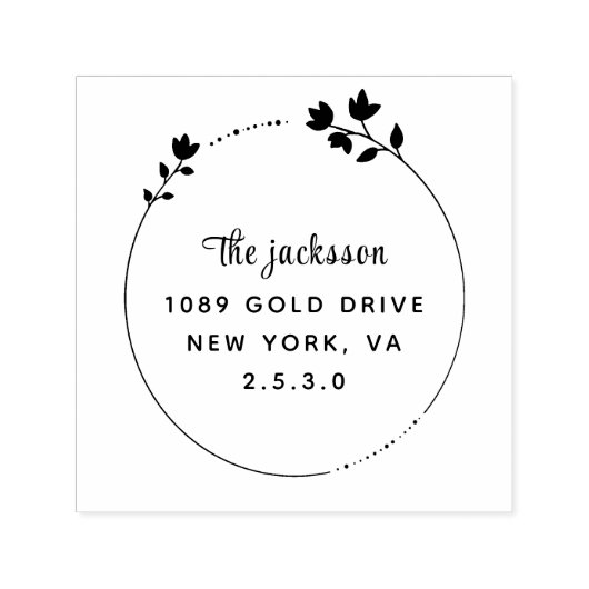 Tampon Auto-encreur weddin Couple Names Simple Typographie Mariage (Design)