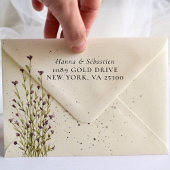 Tampon Auto-encreur weddin Couple Names Simple Typographie Mariage