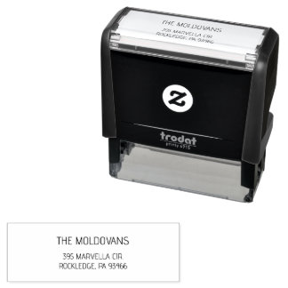 Tampon Auto-encreur Wedding Return Address Stamp Self-Inking 