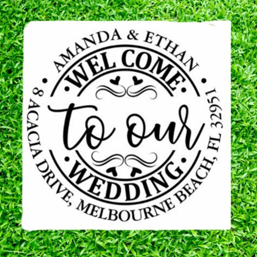 Tampon Auto-encreur Wedding  Simple 