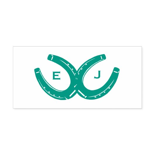 Tampon Auto-encreur Western Horseshoe Mariage (Design)