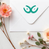 Tampon Auto-encreur Western Horseshoe Mariage