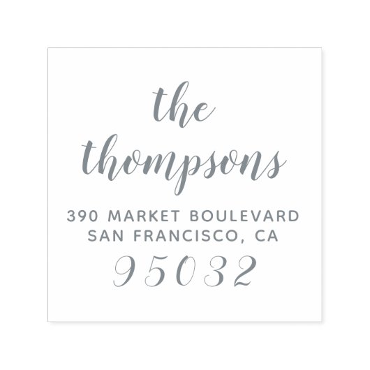 Tampon Auto-encreur Whimy Nom de famille Adresse de retour personnalis (Design)
