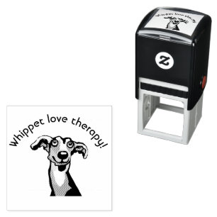 Tampon Auto-encreur whippet amour theraoy