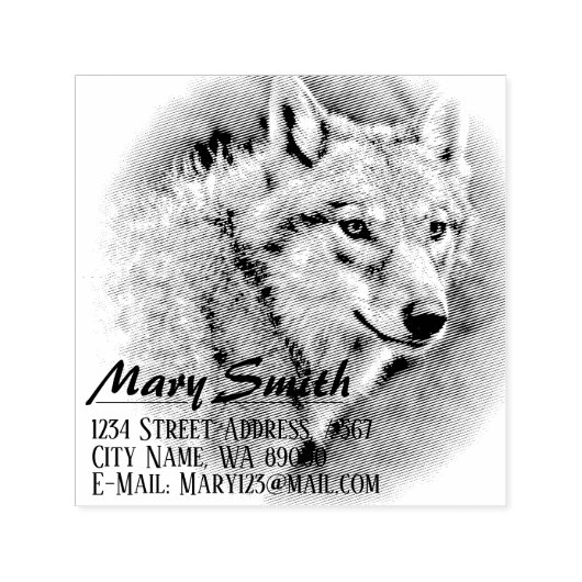 Tampon Auto-encreur Wolf (Design)