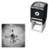 Tampon Auto-encreur Wondeful violin with piano and flowers (En situation)