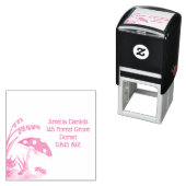 Tampon Auto-encreur Woodland Toadstool Adresse (En situation)