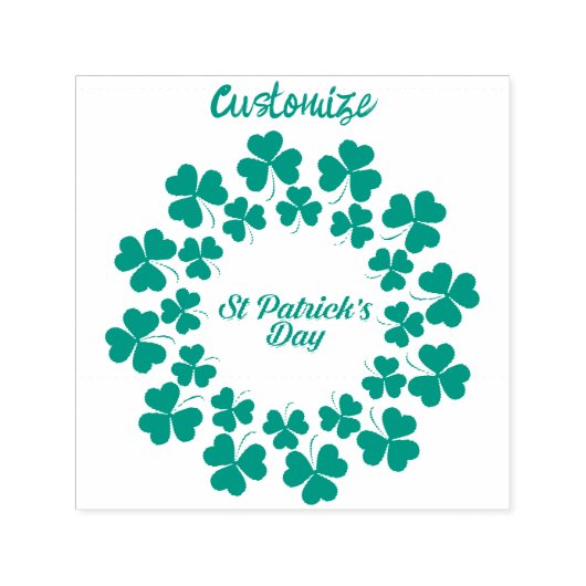 Tampon Auto-encreur Wreath de la Saint Patrick Thunder_Cove (Design)