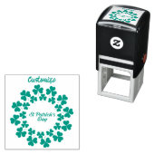 Tampon Auto-encreur Wreath de la Saint Patrick Thunder_Cove (En situation)