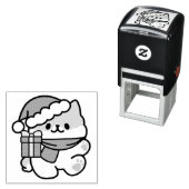 Tampon Auto-encreur Yappy Howlidays - Jote Christmas Dog Cartoon (En situation)