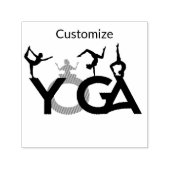Tampon Auto-encreur Yoga Poses Silhouettes Thunder_Cove (Design)