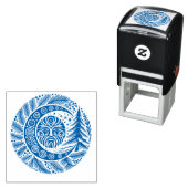 Tampon Auto-encreur Yule Winter Solstice Greenman (En situation)