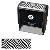 Tampon Auto-encreur Zebra Stripes Concevez votre propre (En situation)