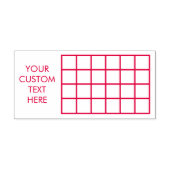 Tampon Auto-encreur Zone modifiable Table de grille Office personnalis (Design)