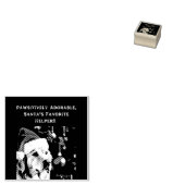 Tampon avec récupérateur d'or à Santa hat (Tamponné)