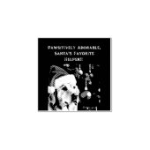 Tampon avec récupérateur d'or à Santa hat (Impression)