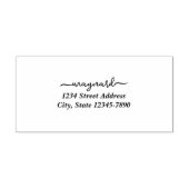 Tampon d'adresse de script moderne personnalisé (Impression)