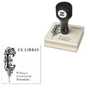 Tampon de bookplate Ex Libris botanique Lettre E (Tamponné)
