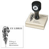 Tampon de bookplate Ex Libris botanique Lettre F (Tamponné)