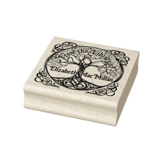 Tampon de l'arbre de vie en caoutchouc Ex Libris (Tampon)