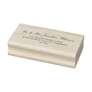 Tampon de mariage classique avec calligraphie pour