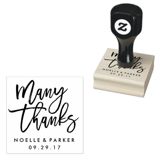 Tampon de mariage pour de nombreux remerciements (Tamponné)