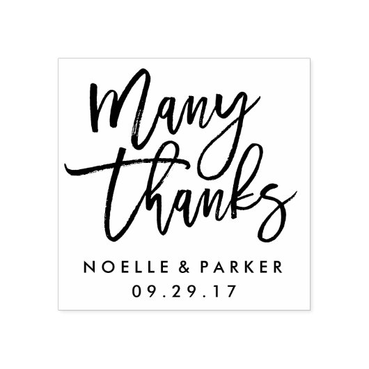 Tampon de mariage pour de nombreux remerciements (Impression)