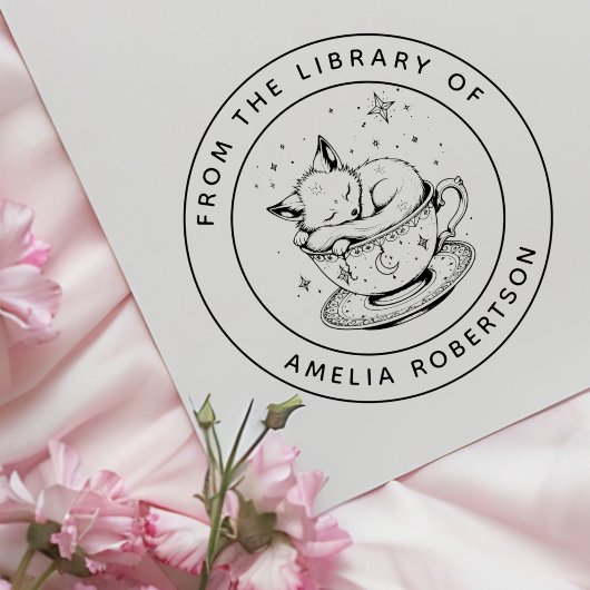 Tampon de plaque d'enregistrement Fox personnalisé