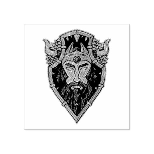 Tampon de portrait viking (Impression)