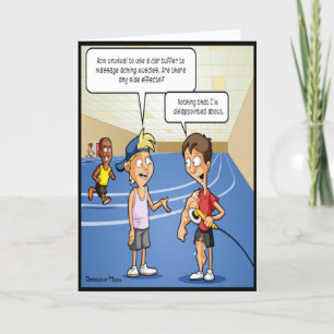 Tampon de voiture Massage amusant carte d'annivers