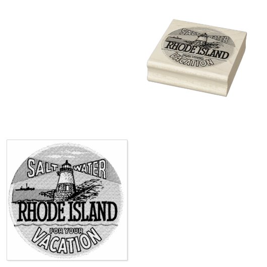 Tampon de voyage de Rhode Island (Tamponné)