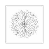 Tampon en bois de fleurs d'art (Impression)