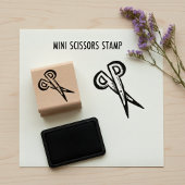 Tampon en bois mini ciseaux d'art