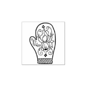 Tampon en bois - Mitten (Impression)
