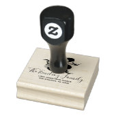 Tampon en caoutchouc à adresse de script de verdur (Tampon)