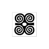 Tampon en caoutchouc Adinkra africain, symbole Adi (Impression)