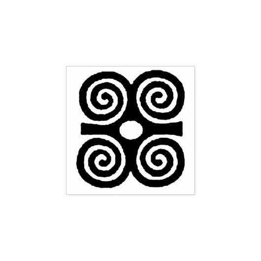 Tampon en caoutchouc Adinkra africain, symbole Adi (Impression)